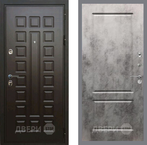 Входная металлическая Дверь Рекс (REX) Премиум 3к FL-117 Бетон темный в Истра