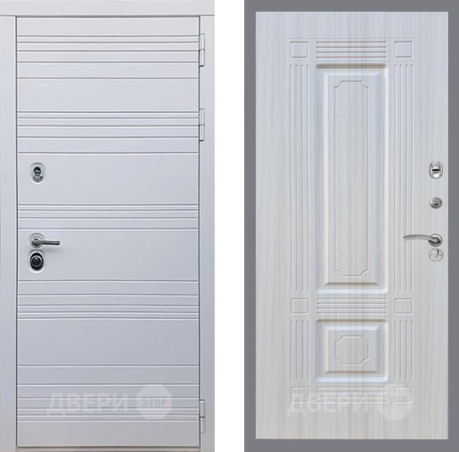 Входная металлическая Дверь Рекс (REX) 14 Силк Сноу FL-2 Сандал белый в Истра