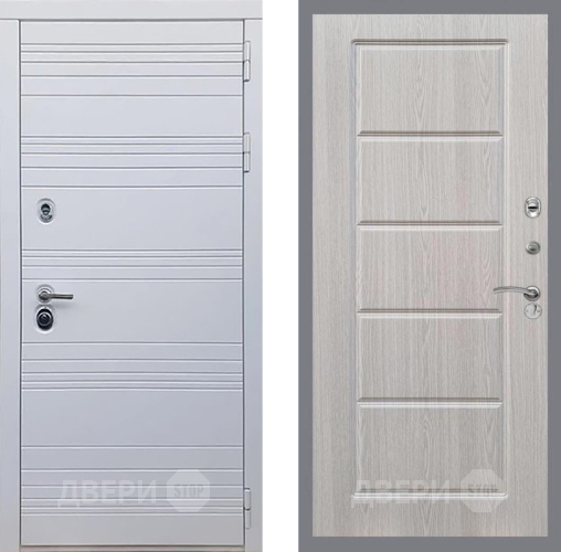Входная металлическая Дверь Рекс (REX) 14 Силк Сноу FL-39 Беленый дуб в Истра