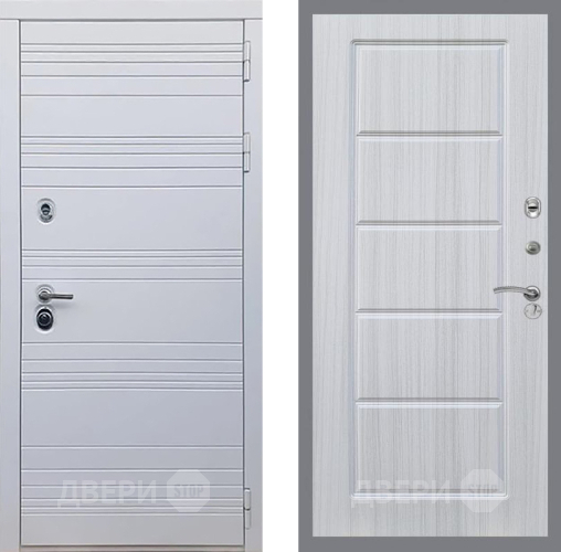 Входная металлическая Дверь Рекс (REX) 14 Силк Сноу FL-39 Сандал белый в Истра