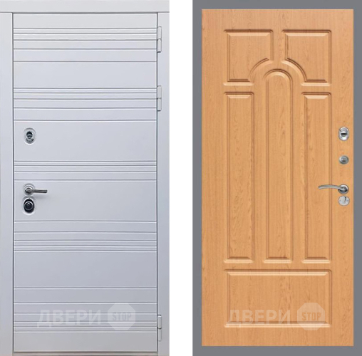 Входная металлическая Дверь Рекс (REX) 14 Силк Сноу FL-58 Дуб в Истра