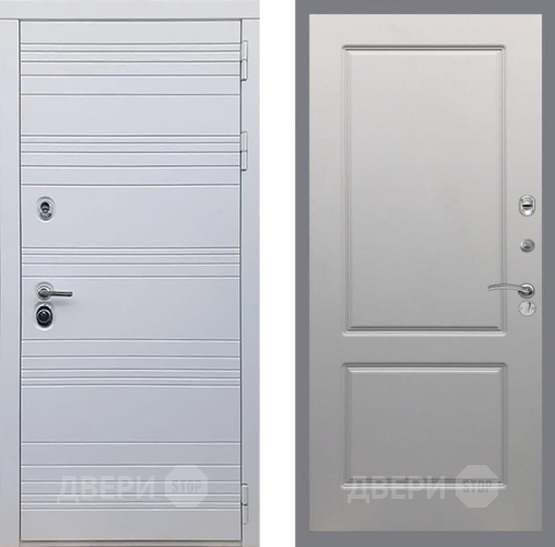 Входная металлическая Дверь Рекс (REX) 14 Силк Сноу FL-117 Грей софт в Истра