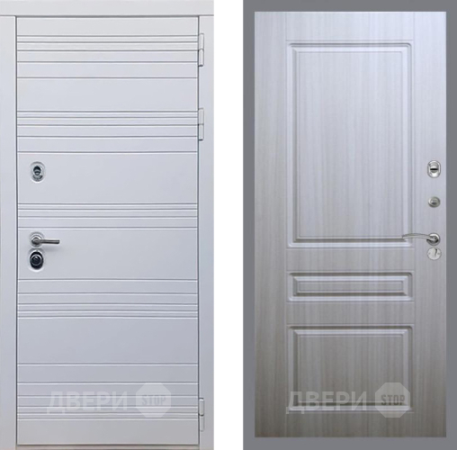 Входная металлическая Дверь Рекс (REX) 14 Силк Сноу FL-243 Сандал белый в Истра