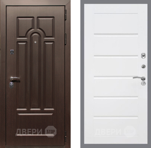 Входная металлическая Дверь Рекс (REX) Эврика Сити Белый ясень в Истра