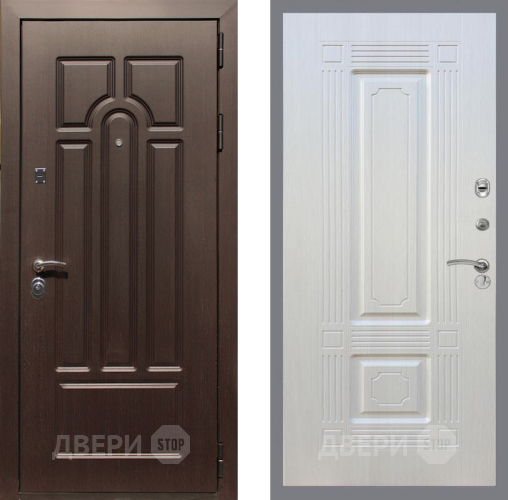 Входная металлическая Дверь Рекс (REX) Эврика FL-2 Лиственница беж в Истра