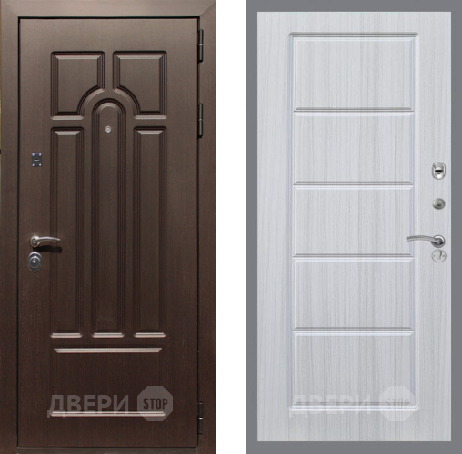 Входная металлическая Дверь Рекс (REX) Эврика FL-39 Сандал белый в Истра