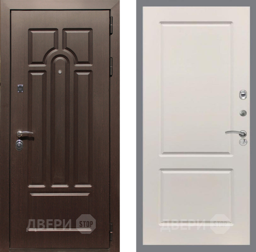 Входная металлическая Дверь Рекс (REX) Эврика FL-117 Шампань в Истра