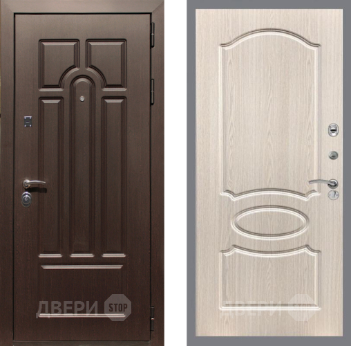 Дверь Рекс (REX) Эврика FL-128 Беленый дуб в Истра