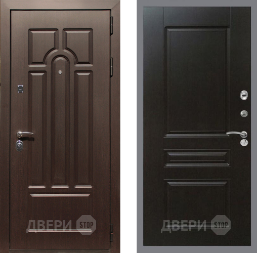 Входная металлическая Дверь Рекс (REX) Эврика FL-243 Венге в Истра
