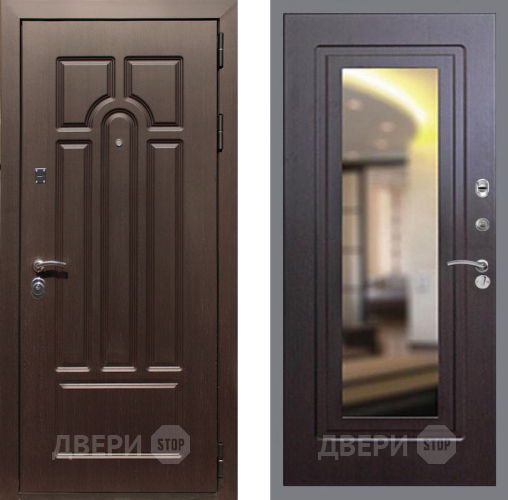 Входная металлическая Дверь Рекс (REX) Эврика FLZ-120 Венге в Истра