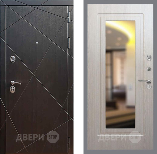 Входная металлическая Дверь Рекс (REX) 13 Венге FLZ-120 Беленый дуб в Истра