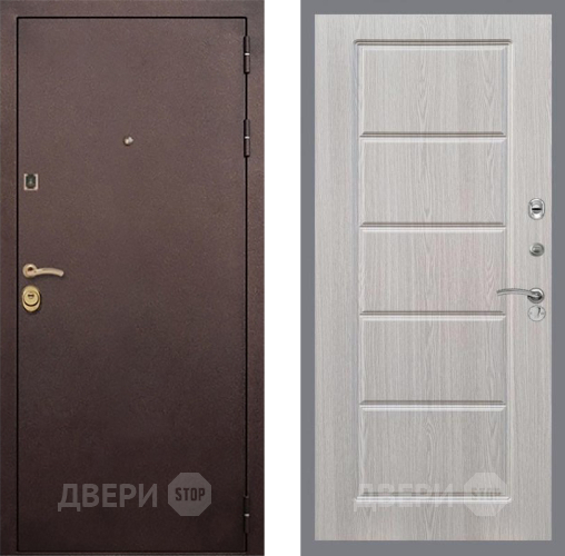 Входная металлическая Дверь Рекс (REX) Лайт 3К FL-39 Беленый дуб в Истра