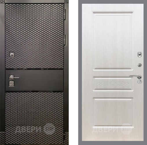 Входная металлическая Дверь Рекс (REX) 15 Черный Кварц FL-243 Лиственница беж в Истра