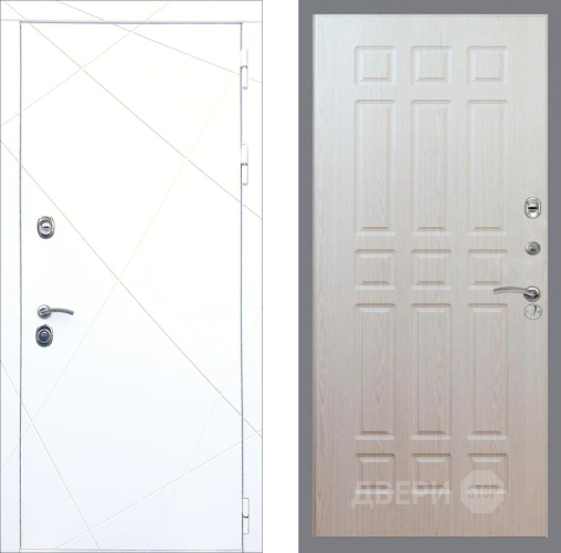 Входная металлическая Дверь Рекс (REX) 13 Силк Сноу FL-33 Беленый дуб в Истра