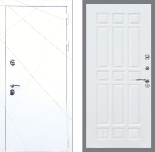 Входная металлическая Дверь Рекс (REX) 13 Силк Сноу FL-33 Силк Сноу в Истра