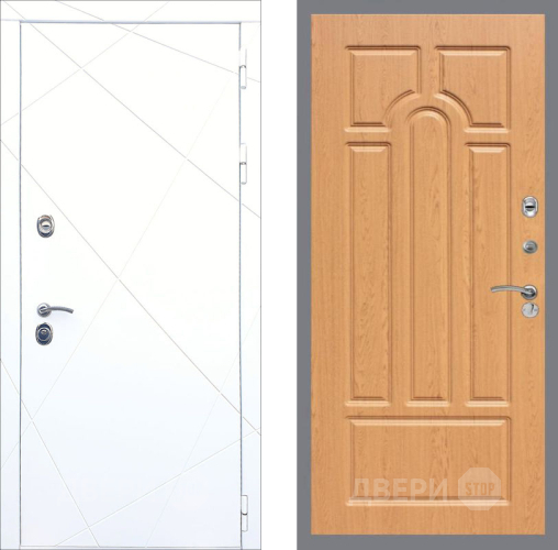 Входная металлическая Дверь Рекс (REX) 13 Силк Сноу FL-58 Дуб в Истра