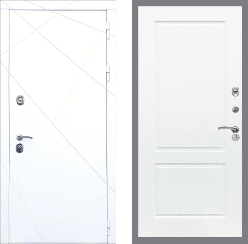 Входная металлическая Дверь Рекс (REX) 13 Силк Сноу FL-117 Силк Сноу в Истра