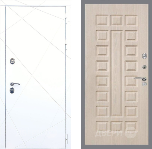 Входная металлическая Дверь Рекс (REX) 13 Силк Сноу FL-183 Беленый дуб в Истра