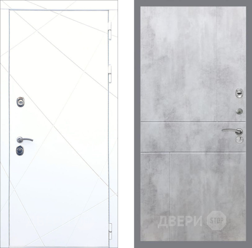 Дверь Рекс (REX) 13 Силк Сноу FL-290 Бетон светлый в Истра