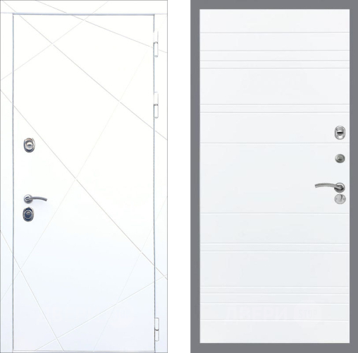 Входная металлическая Дверь Рекс (REX) 13 Силк Сноу Line Силк Сноу в Истра