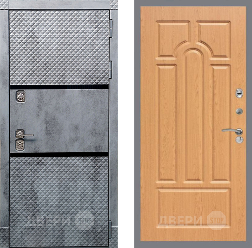 Входная металлическая Дверь Рекс (REX) 15 Бетон Темный FL-58 Дуб в Истра