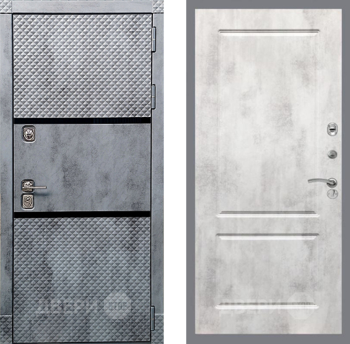 Дверь Рекс (REX) 15 Бетон Темный FL-117 Бетон светлый в Истра