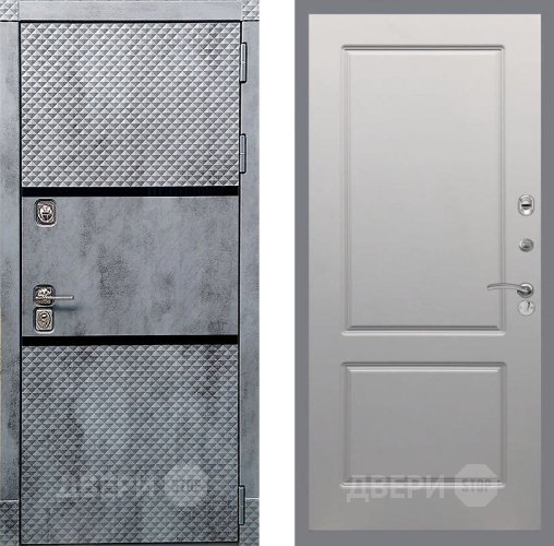 Входная металлическая Дверь Рекс (REX) 15 Бетон Темный FL-117 Грей софт в Истра