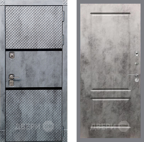 Входная металлическая Дверь Рекс (REX) 15 Бетон Темный FL-117 Бетон темный в Истра