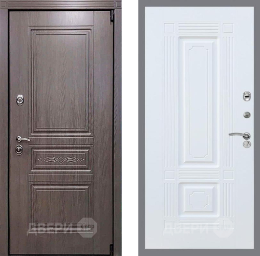 Входная металлическая Дверь Рекс (REX) Премиум-S FL-2 Силк Сноу в Истра