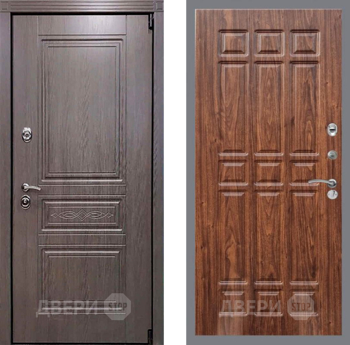 Входная металлическая Дверь Рекс (REX) Премиум-S FL-33 орех тисненый в Истра