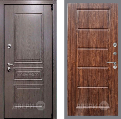 Входная металлическая Дверь Рекс (REX) Премиум-S FL-39 орех тисненый в Истра