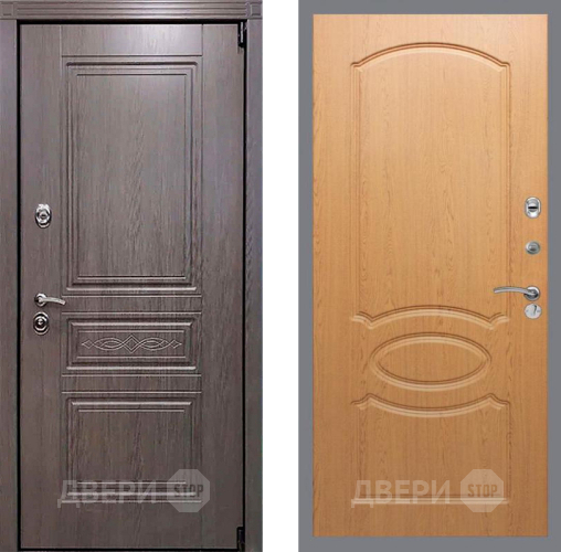 Входная металлическая Дверь Рекс (REX) Премиум-S FL-128 Дуб в Истра