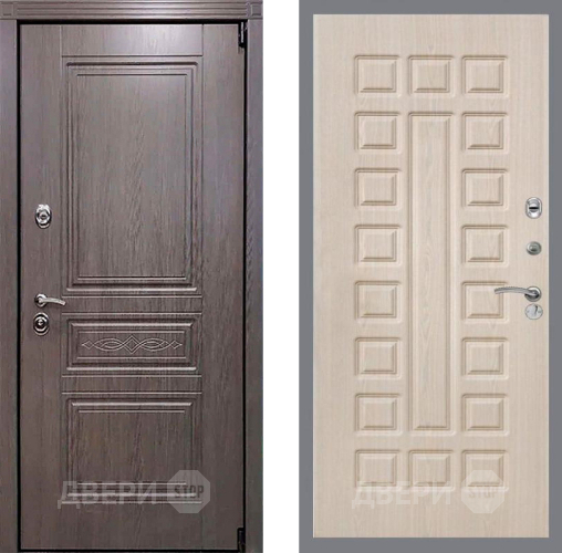 Входная металлическая Дверь Рекс (REX) Премиум-S FL-183 Беленый дуб в Истра