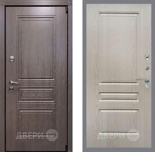 Входная металлическая Дверь Рекс (REX) Премиум-S FL-243 Беленый дуб в Истра