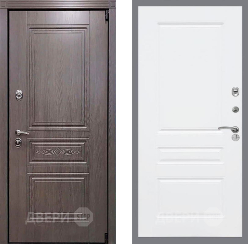 Входная металлическая Дверь Рекс (REX) Премиум-S FL-243 Силк Сноу в Истра