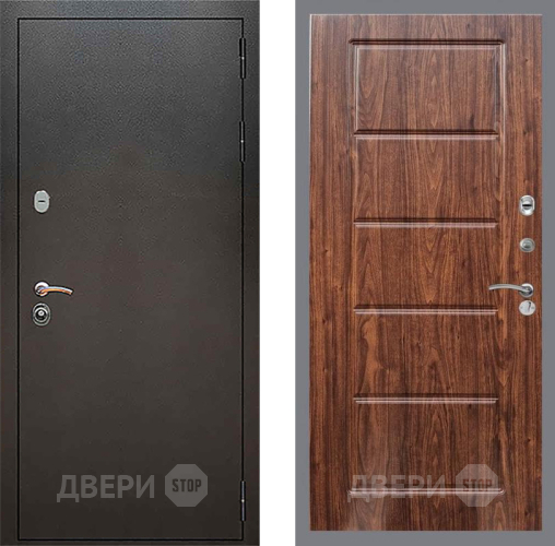 Входная металлическая Дверь Рекс (REX) 5 Серебро Антик FL-39 орех тисненый в Истра