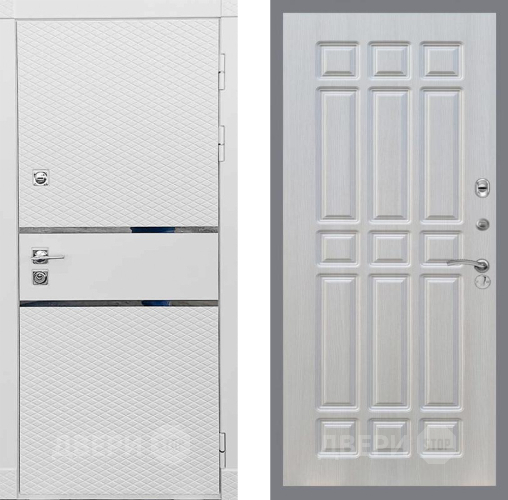 Входная металлическая Дверь Рекс (REX) 15 Силк Сноу FL-33 Лиственница беж в Истра