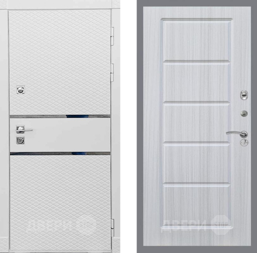 Входная металлическая Дверь Рекс (REX) 15 Силк Сноу FL-39 Сандал белый в Истра