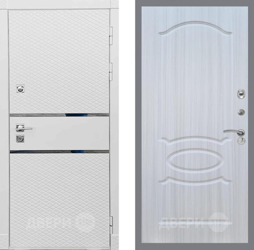 Входная металлическая Дверь Рекс (REX) 15 Силк Сноу FL-128 Сандал белый в Истра