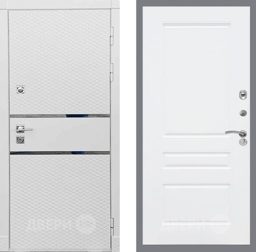 Входная металлическая Дверь Рекс (REX) 15 Силк Сноу FL-243 Силк Сноу в Истра