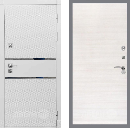 Входная металлическая Дверь Рекс (REX) 15 Силк Сноу GL Акация в Истра