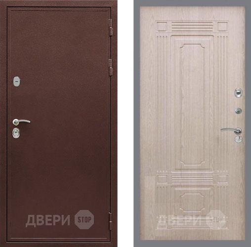 Входная металлическая Дверь Рекс (REX) 5А FL-2 Беленый дуб в Истра