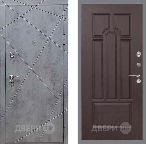 Входная металлическая Дверь Рекс (REX) 13 Бетон Темный FL-58 Венге в Истра