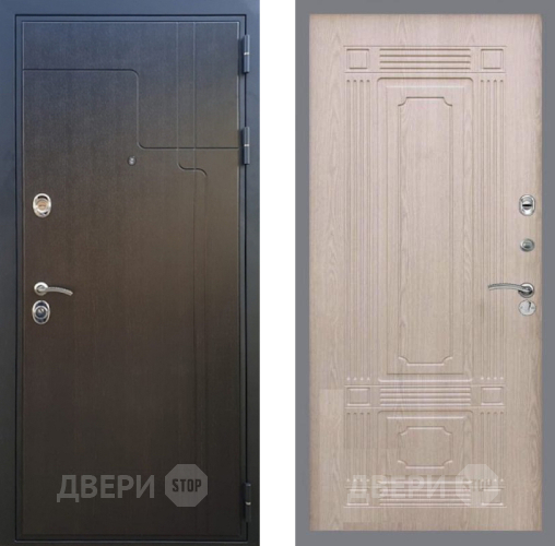 Входная металлическая Дверь Рекс (REX) Премиум-246 FL-2 Беленый дуб в Истра