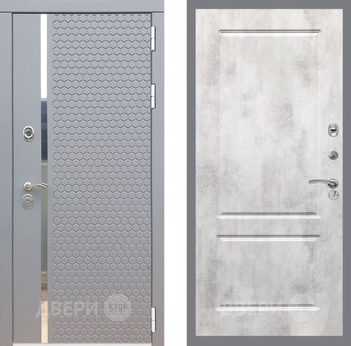 Входная металлическая Дверь Рекс (REX) 24 FL-117 Бетон светлый в Истра