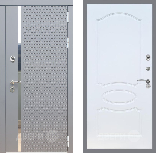 Входная металлическая Дверь Рекс (REX) 24 FL-128 Белый ясень в Истра