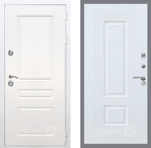 Входная металлическая Дверь Рекс (REX) Премиум-н Силк Сноу FL-2 Силк Сноу в Истра