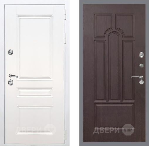 Входная металлическая Дверь Рекс (REX) Премиум-н Силк Сноу FL-58 Венге в Истра