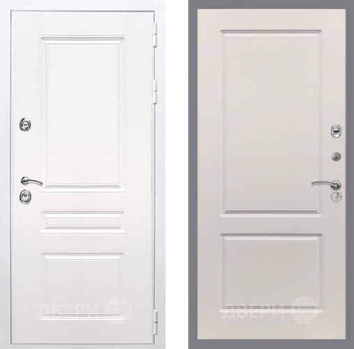 Входная металлическая Дверь Рекс (REX) Премиум-н Силк Сноу FL-117 Шампань в Истра