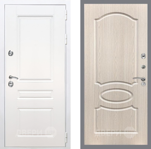 Дверь Рекс (REX) Премиум-н Силк Сноу FL-128 Беленый дуб в Истра